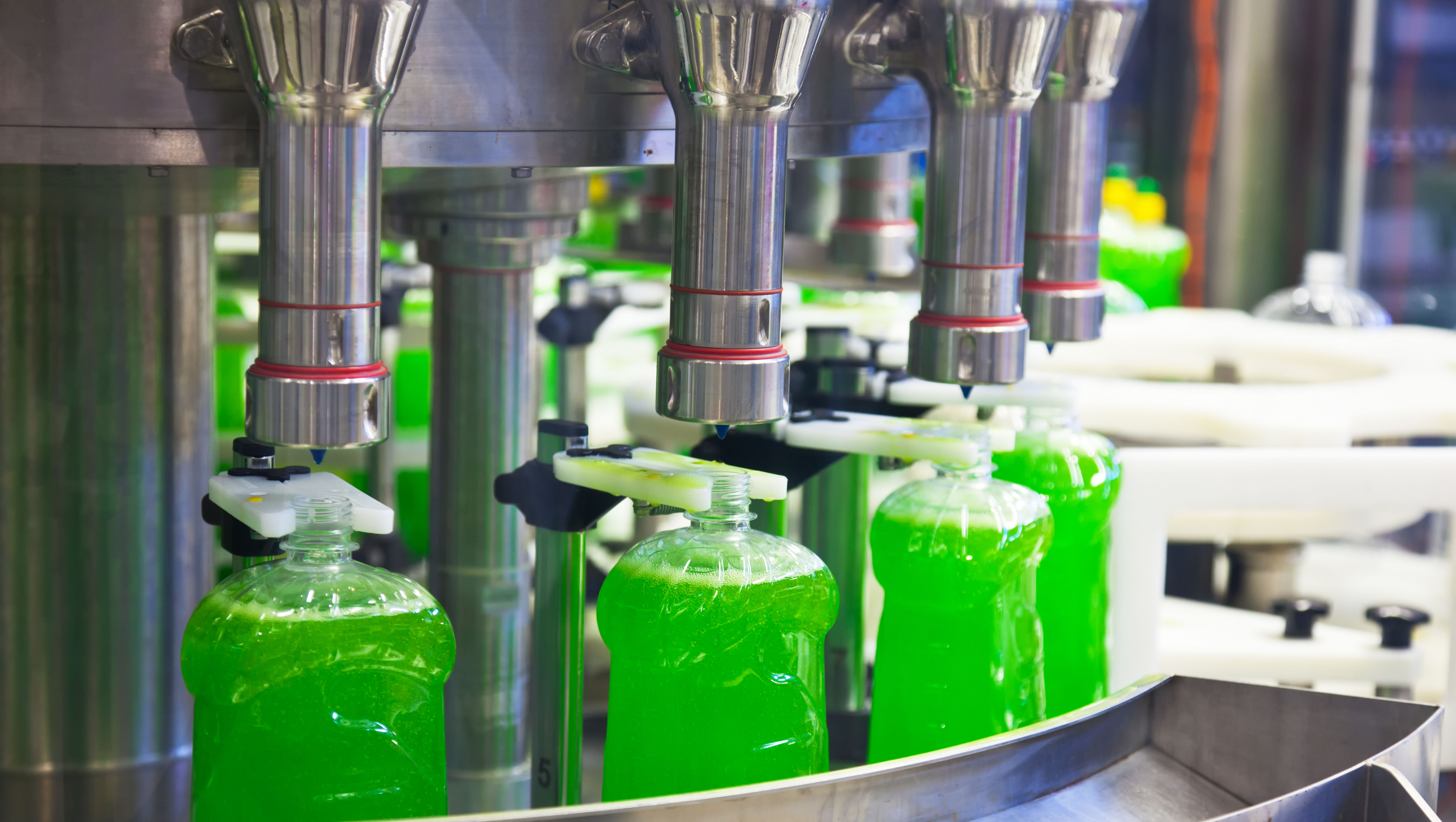 Bottle machine in factory